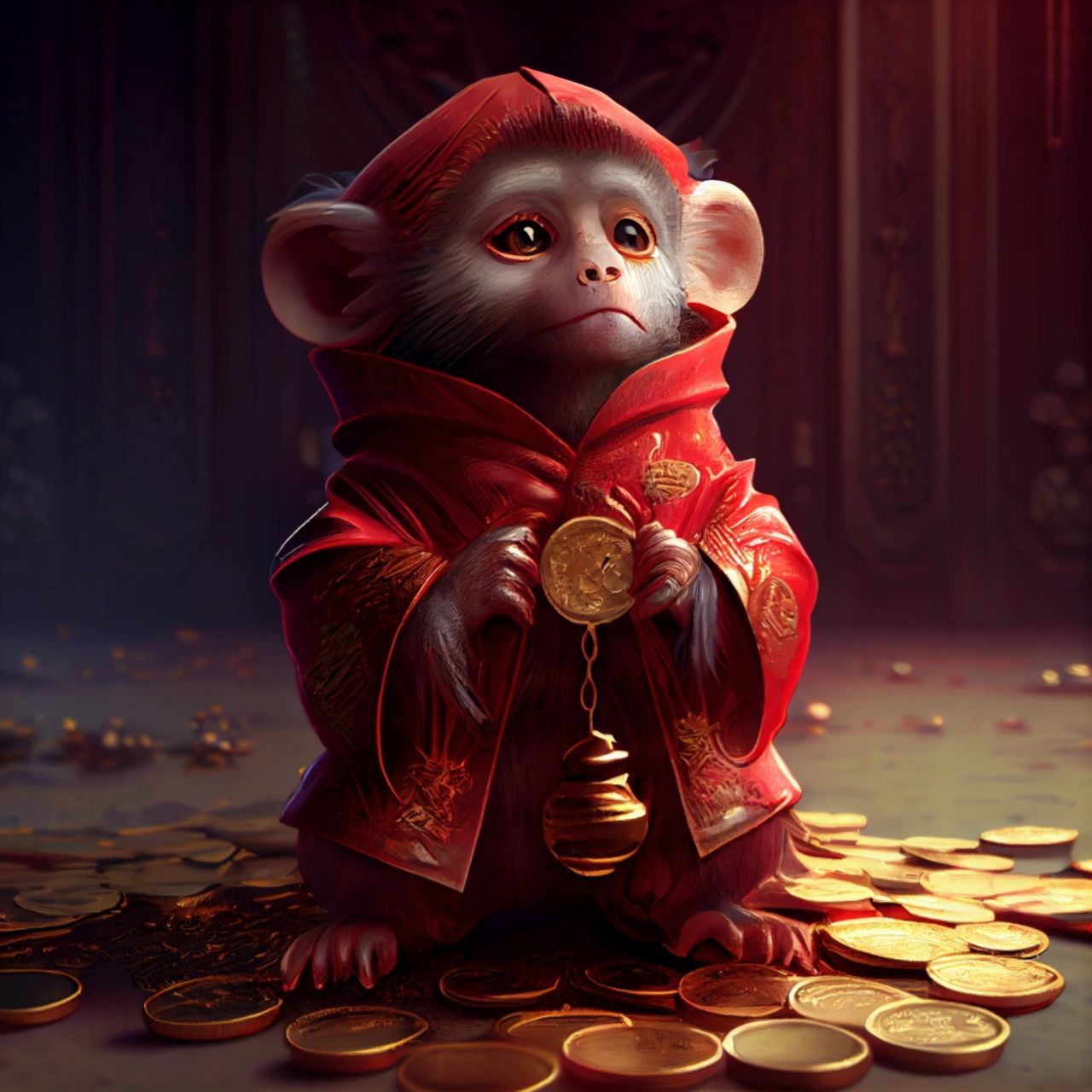 十二生肖头像—发财系列下 愿你: 96官运,财运,桃花运,运运亨通