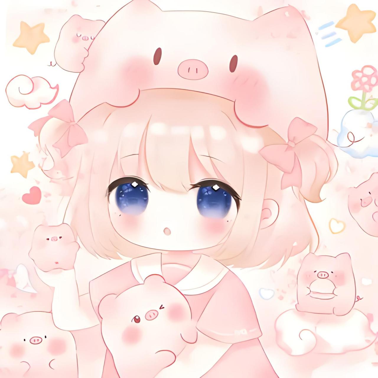 卡通头像女生简单气质 00家人们,简单又有气质的卡通女生头像来啦!