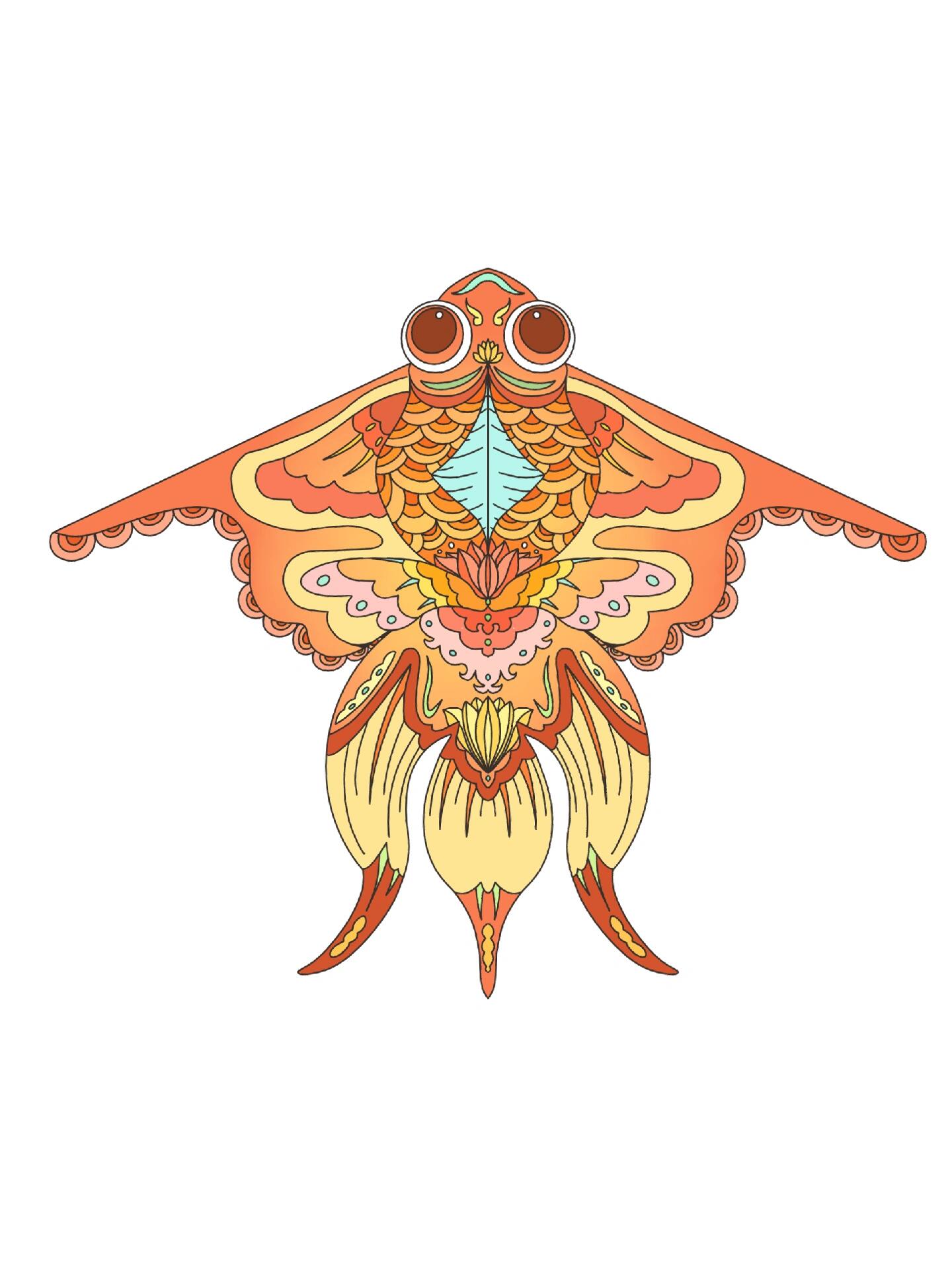 免抠素材|创意风筝09图案