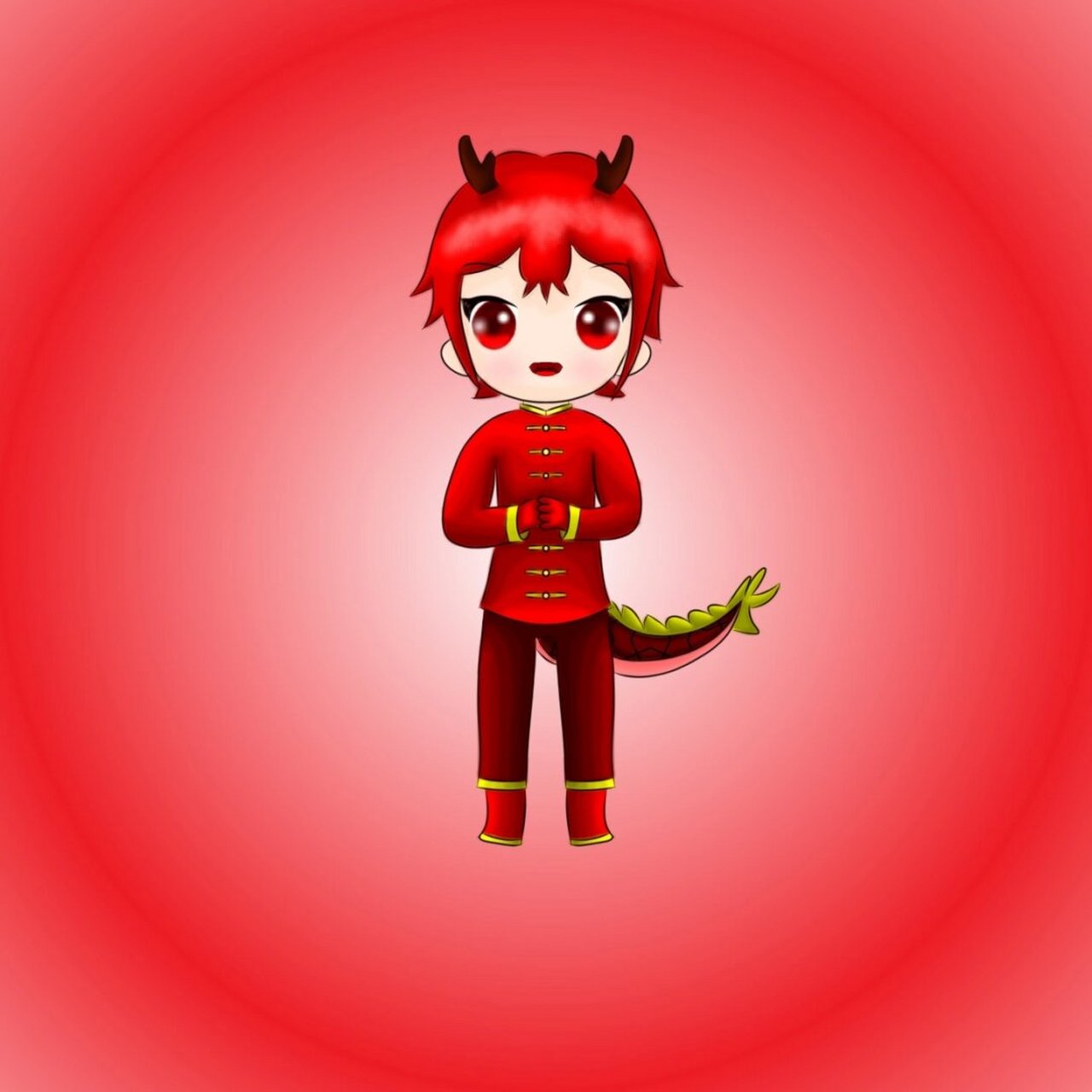 大家的春节# #q版# #拟人# #q版泡泡堂# 祝大家新年快乐!