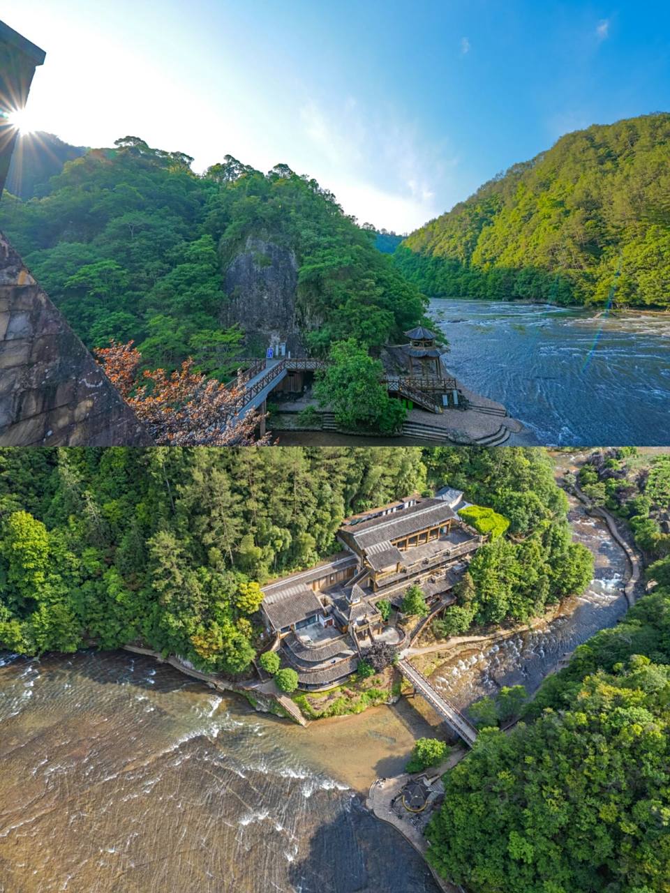 白水洋地质公园园区总面积达77.