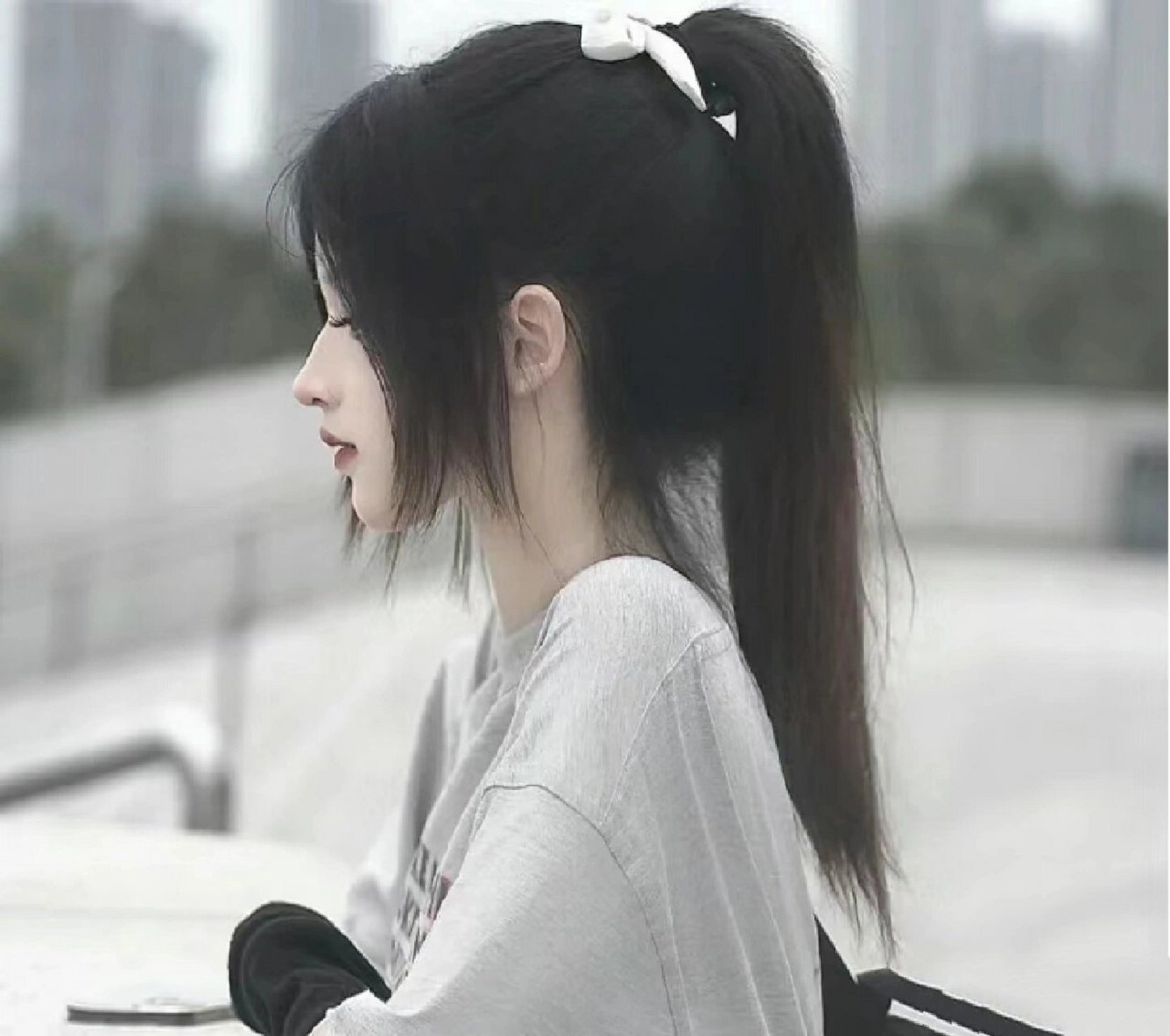 高马尾女生真人头像来啦?