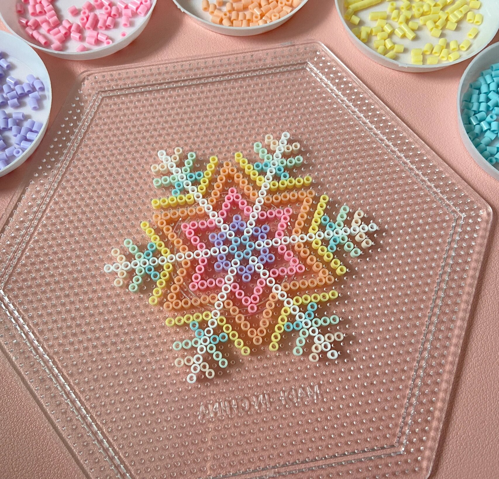 拼豆|彩色雪花❄️