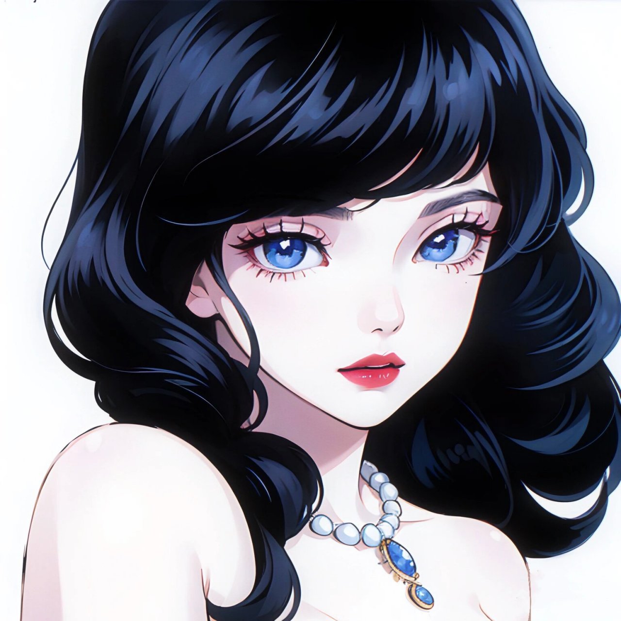 大波浪的姐姐 yyds～ 	 #板绘厚涂##女生头像##微信头像##优质头像