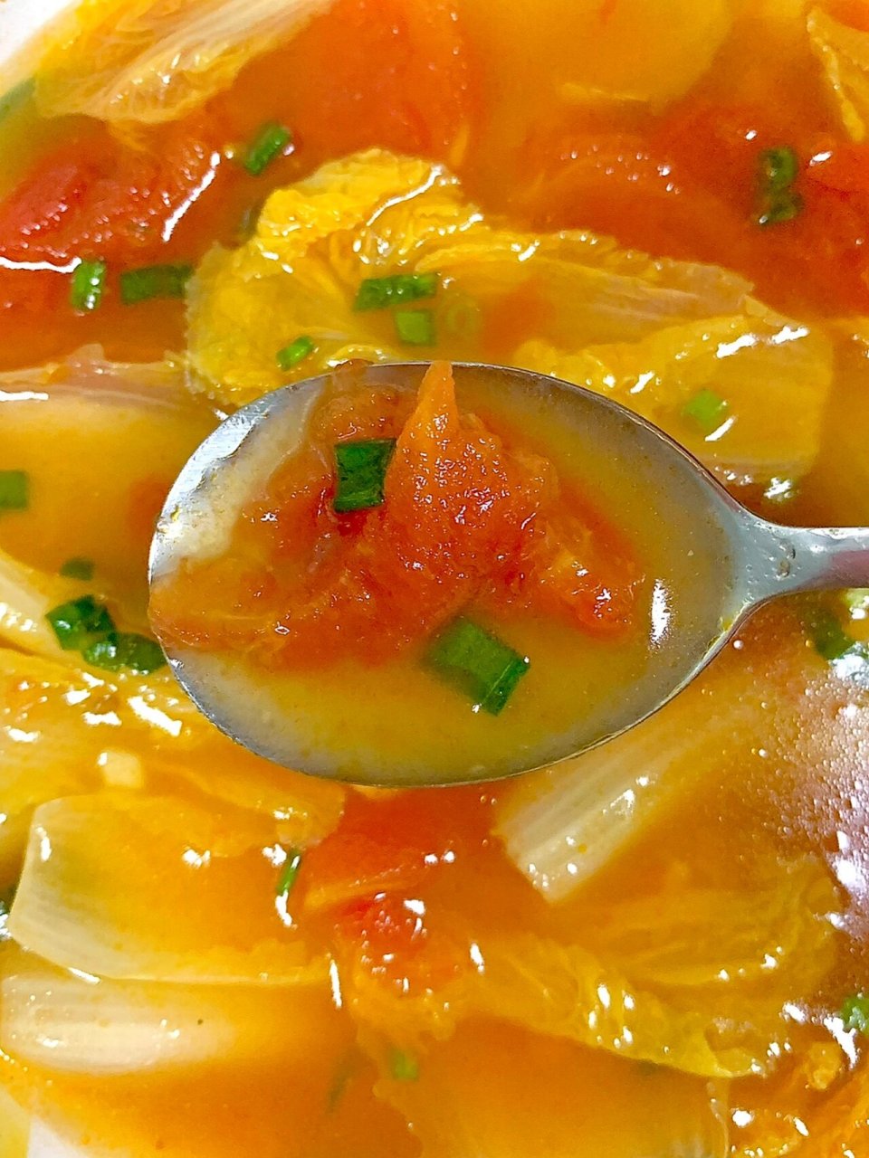 超级好喝的番茄娃娃菜汤75减脂期的姐妹快做 今天吃什么?