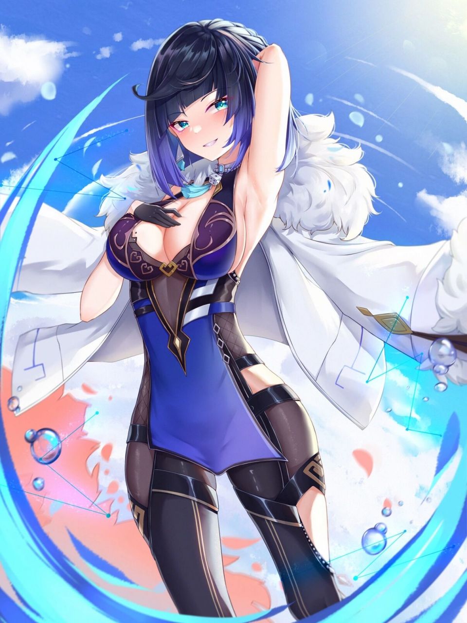 来源:米游舍,lofter #夜兰# #壁纸# #原神攻略# #原神壁纸# #原神夜兰