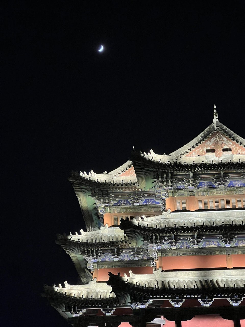 大同古城墙 夜景超美,真的震撼 一直在感慨怎么这么美,大同旅游晚上去