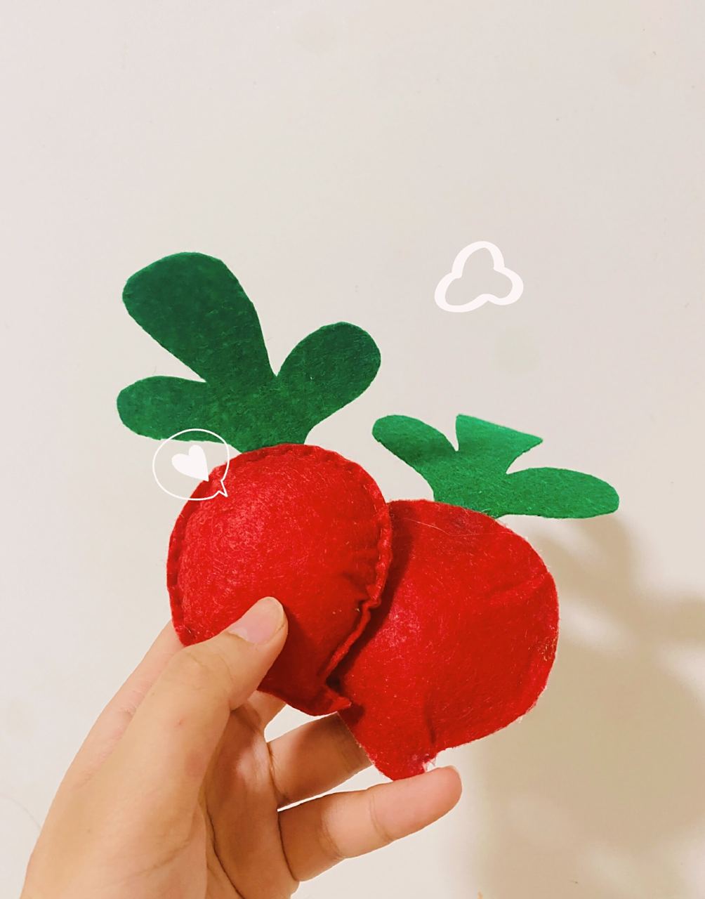 幼儿园手工作业~不织布小蔬菜980609  色彩鲜艳的蔬菜宝宝