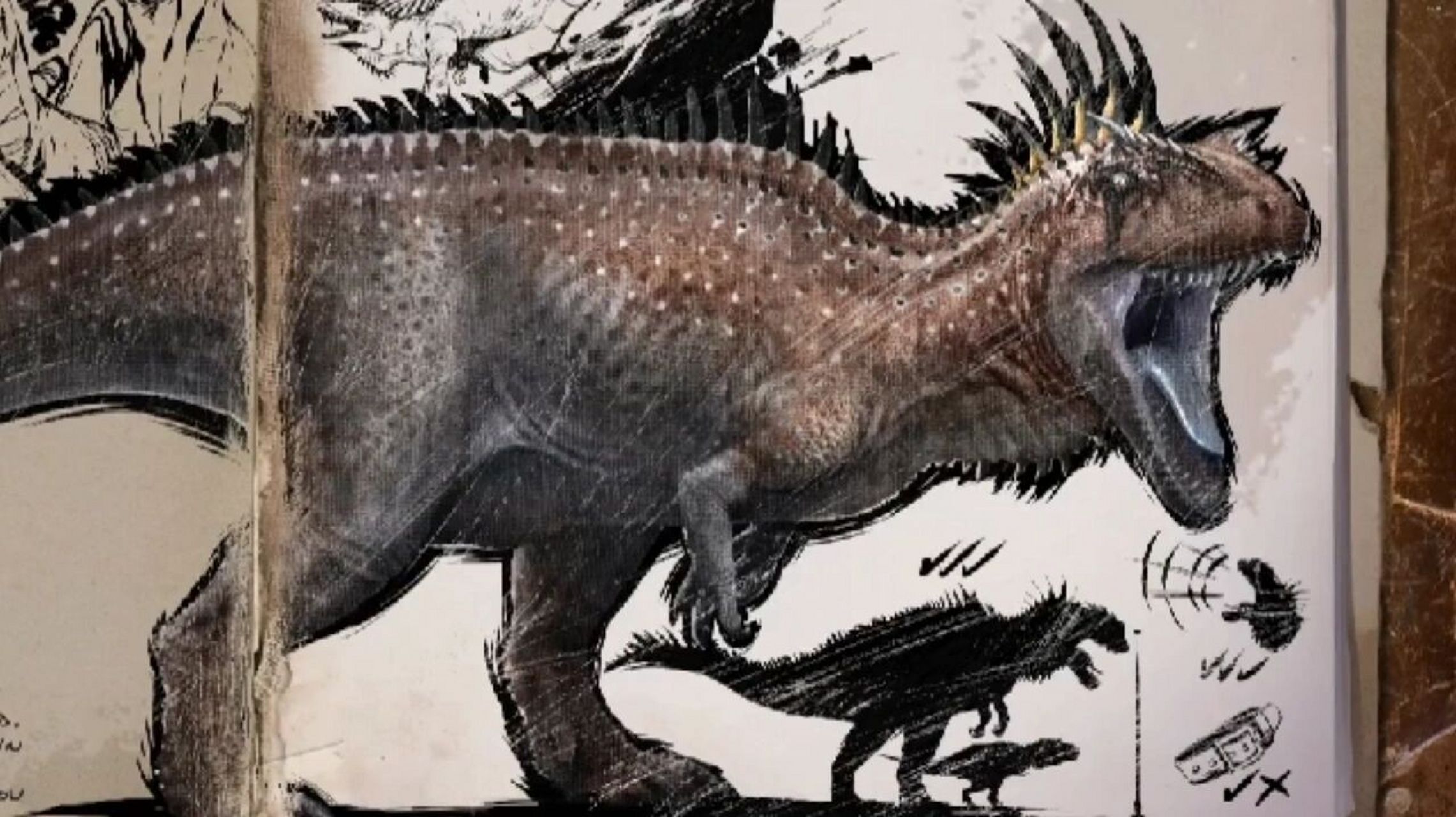 游戏中的鲨齿龙图鉴 北非第一掠食者,游戏形象