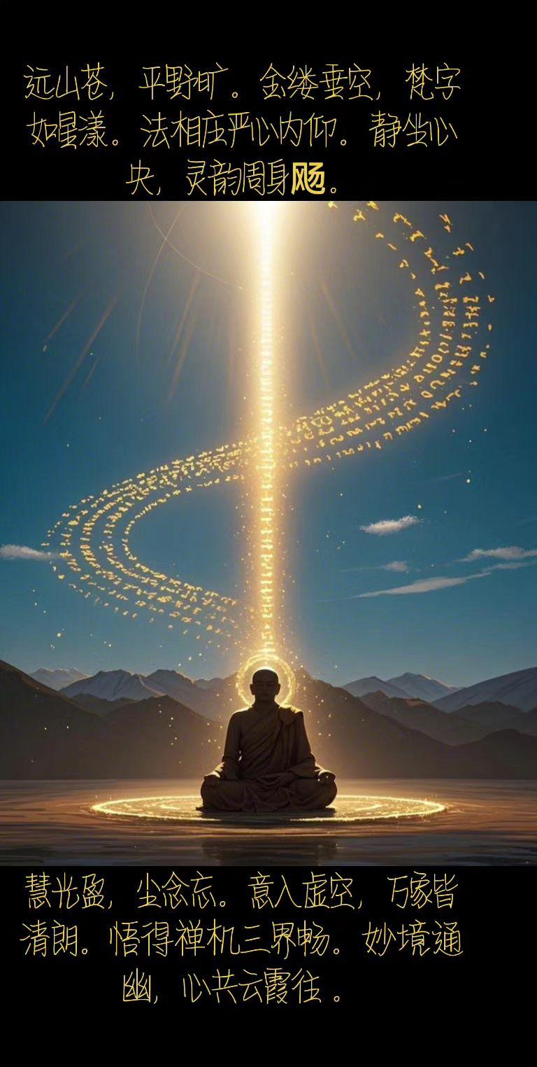 佛渡有缘人 禅悟人生 佛光普照 人生是一场修行 见者好运