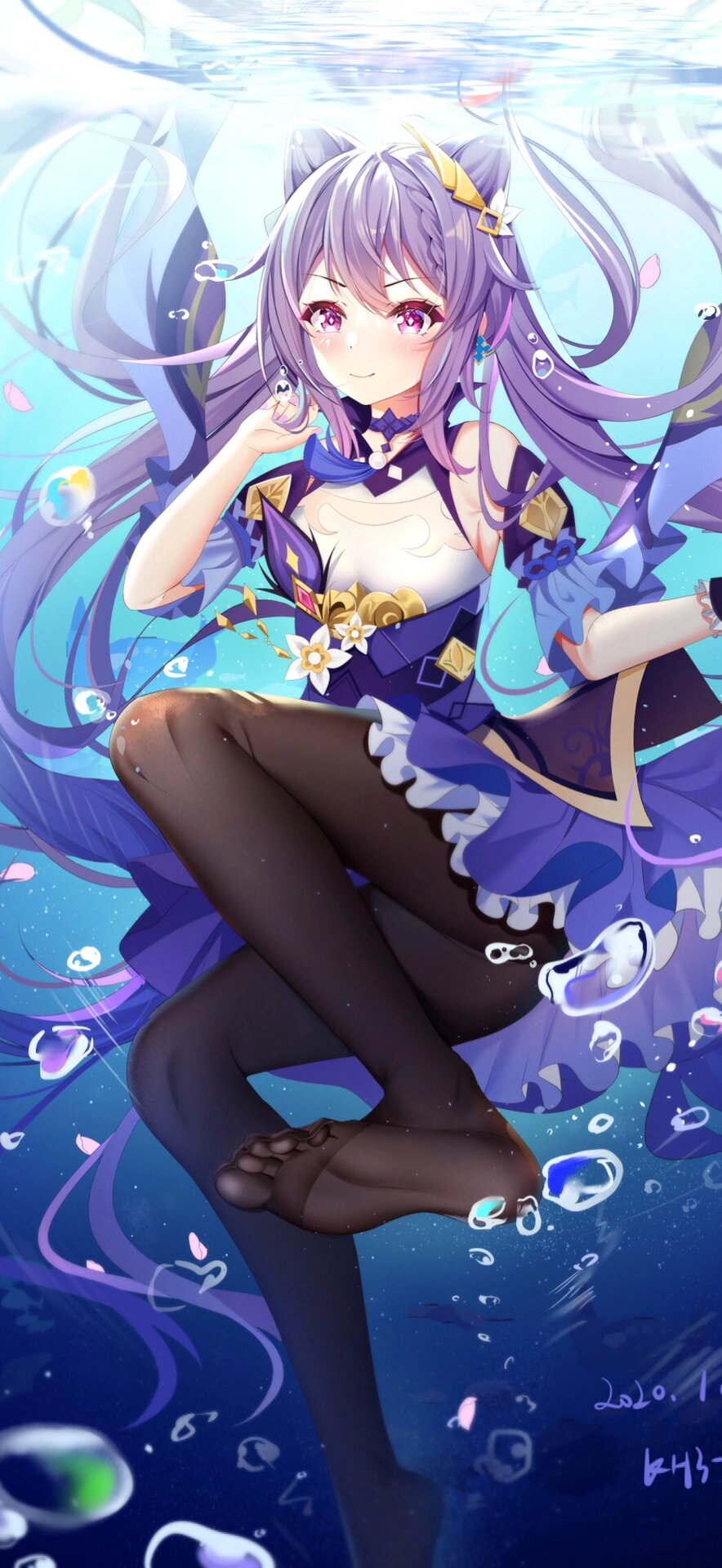 美丽的刻晴老婆又来啦 今天你玩原神了么?