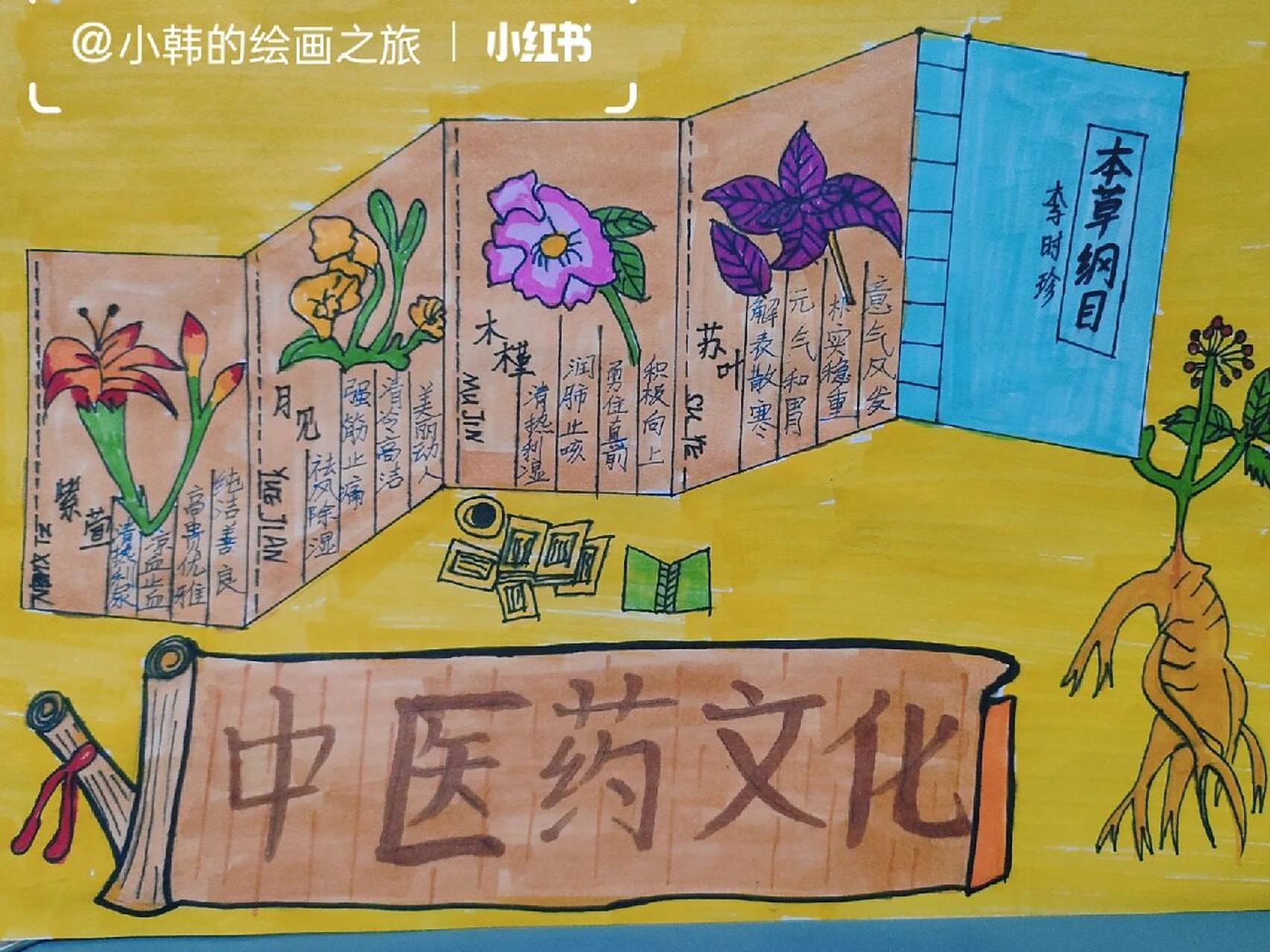 27中医药文化手抄报