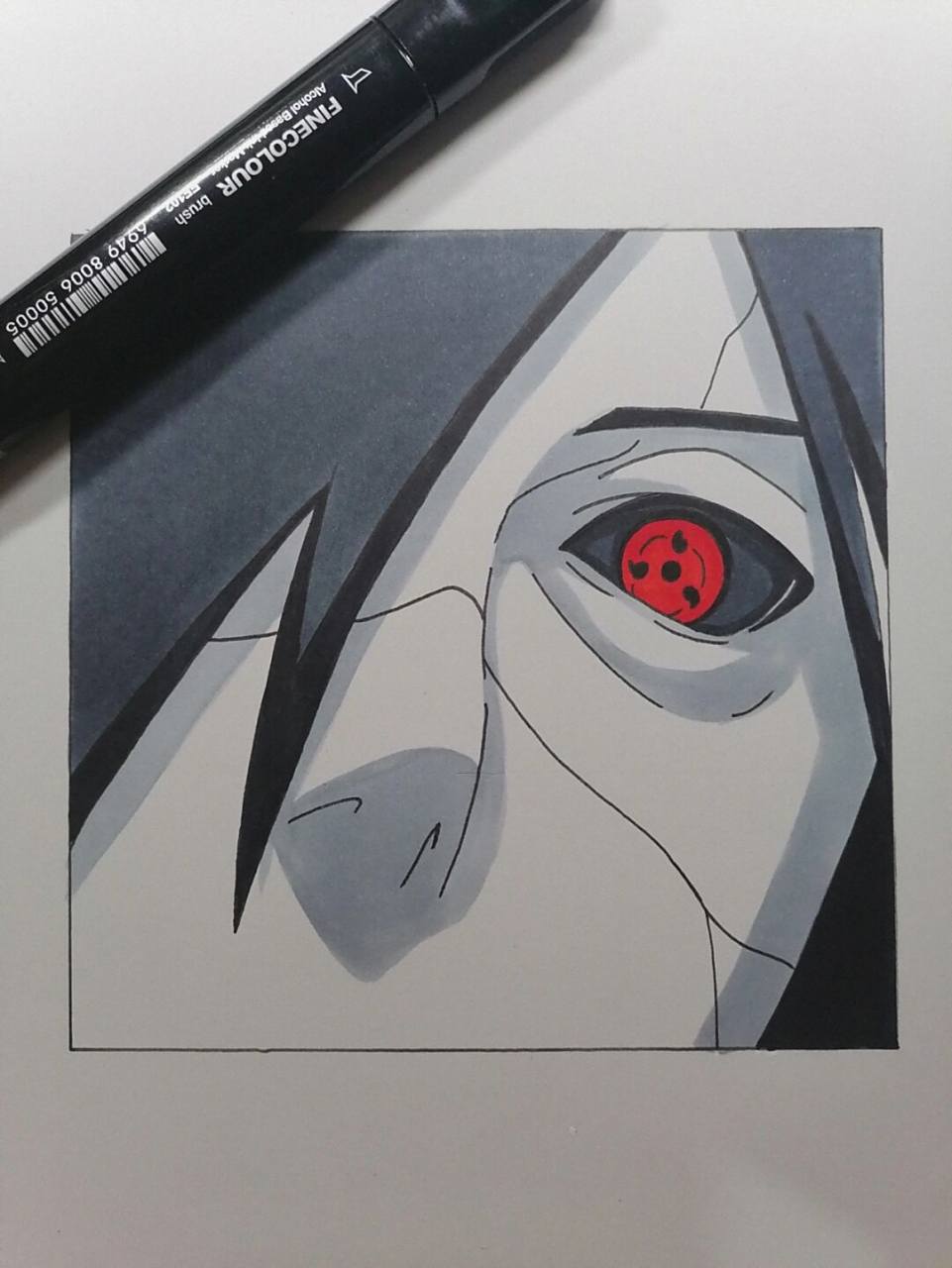 斑 #火影忍者# #手绘教程# #斑# 压迫感