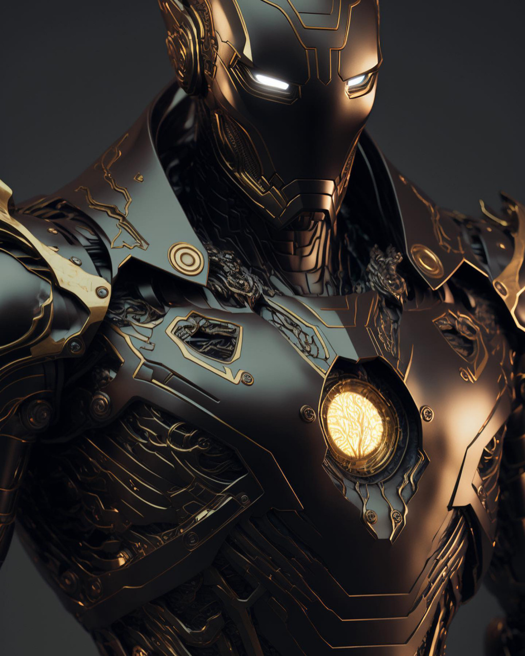黑金机甲钢铁侠系列头像