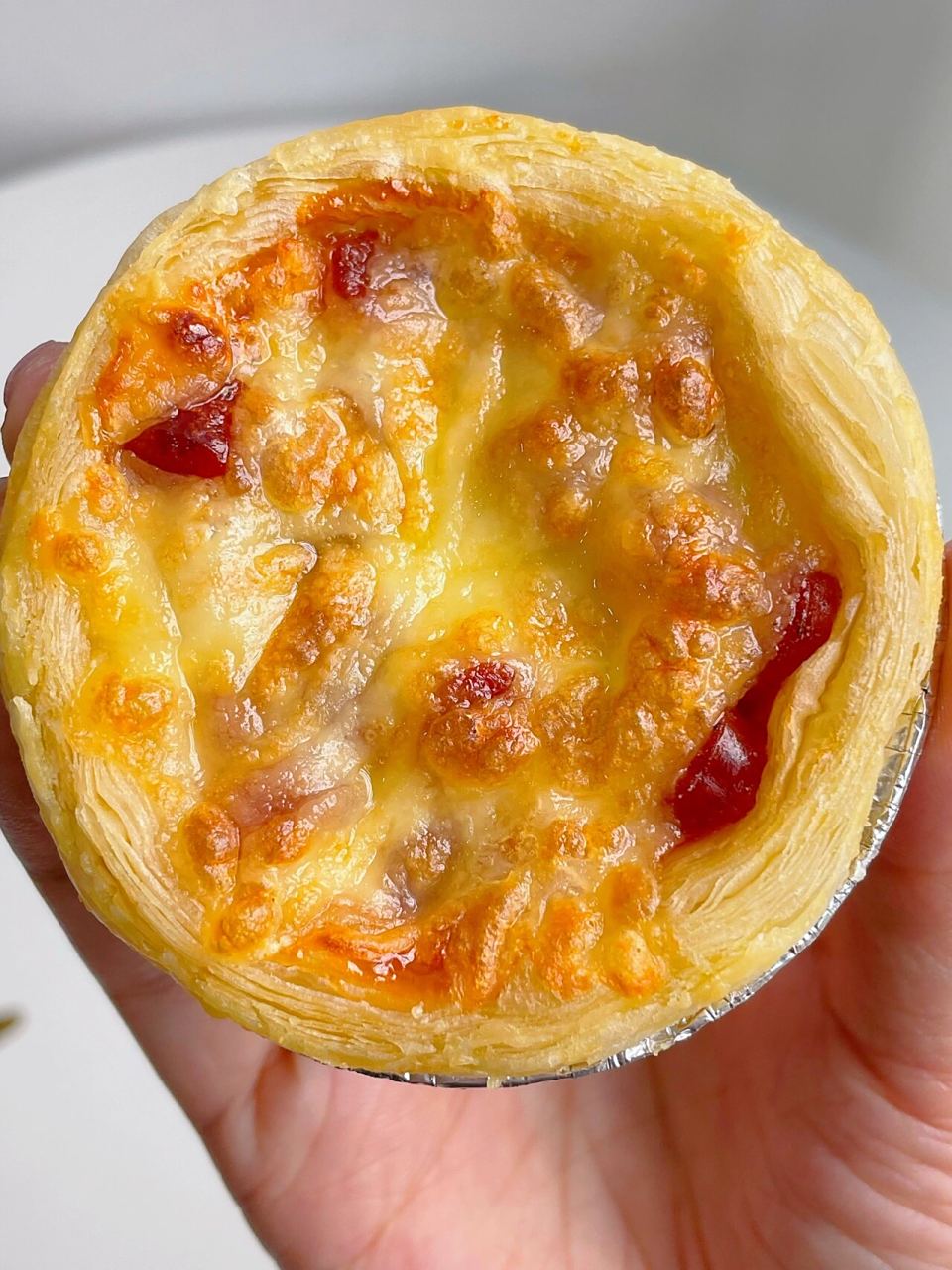 在家就实现了蛋挞披萨自由了!