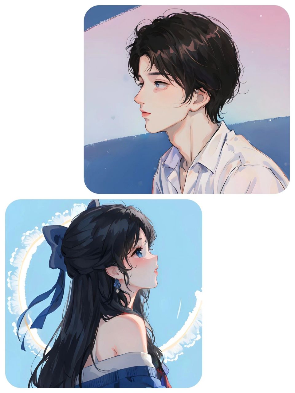 温柔的侧脸～动漫情头9795 日落尤其温柔,人间皆是浪漫……78