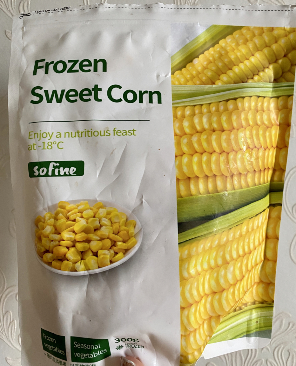 素坊速冻甜玉米 热量&重量 90主要原料:甜玉米.