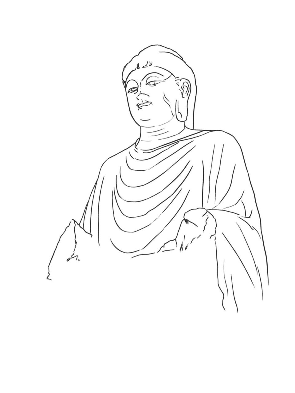 河南城市插画系列 龙门石窟 洛阳 洛阳龙门石窟,是中国各大石窟之首