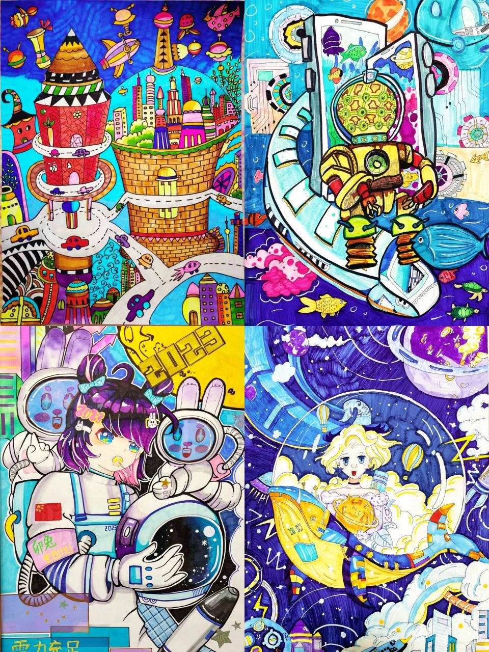 【未来城市】04美术大赛少儿组获奖作品集96 未来城市|未来海底
