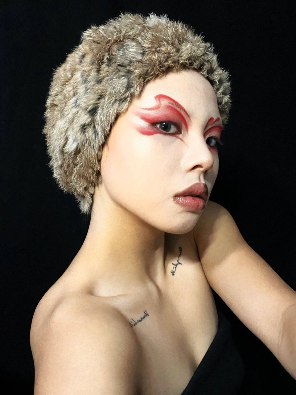 创意妆容分享|小众|彩绘 不知道为什么发视频会被限. . . . .