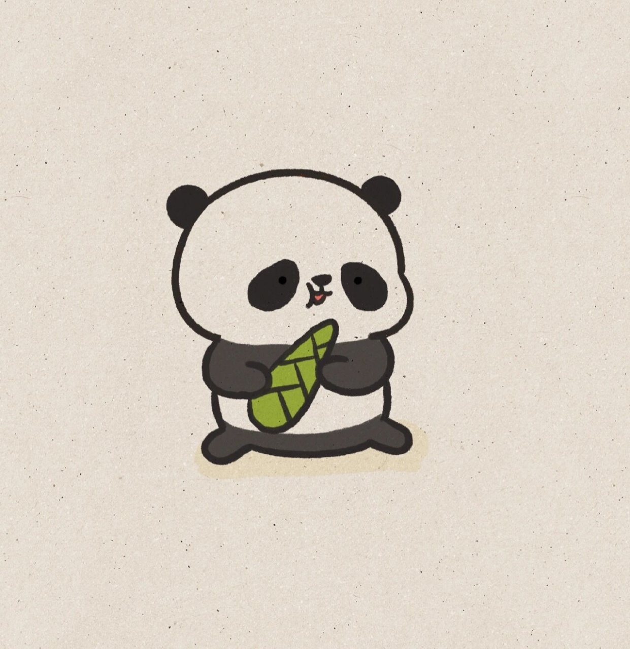 小贝简笔画-熊猫 上次去成都遗憾没有看成大熊猫 因为去大熊猫繁育