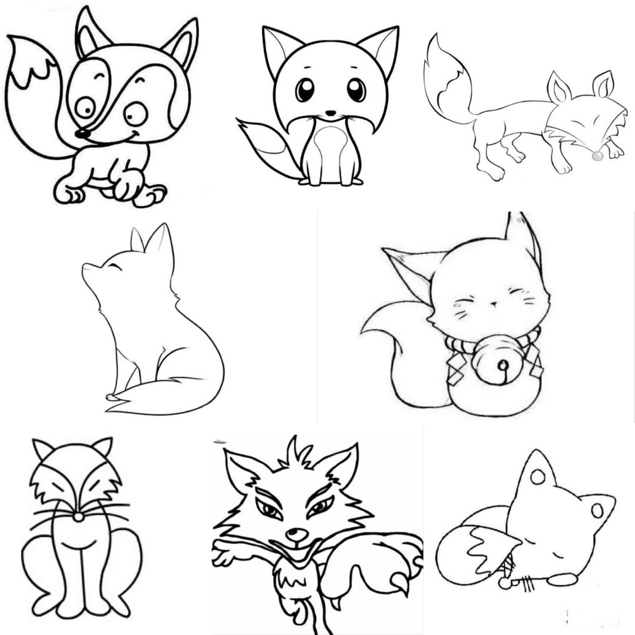 【简笔画】狐狸