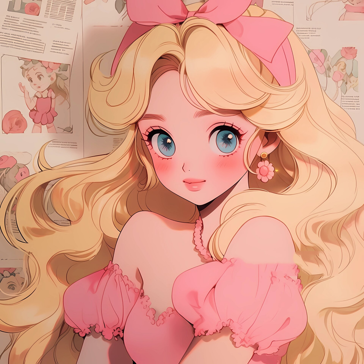 96芭比系列:barbie shining pink 头像 公主殿下,你该换头像啦