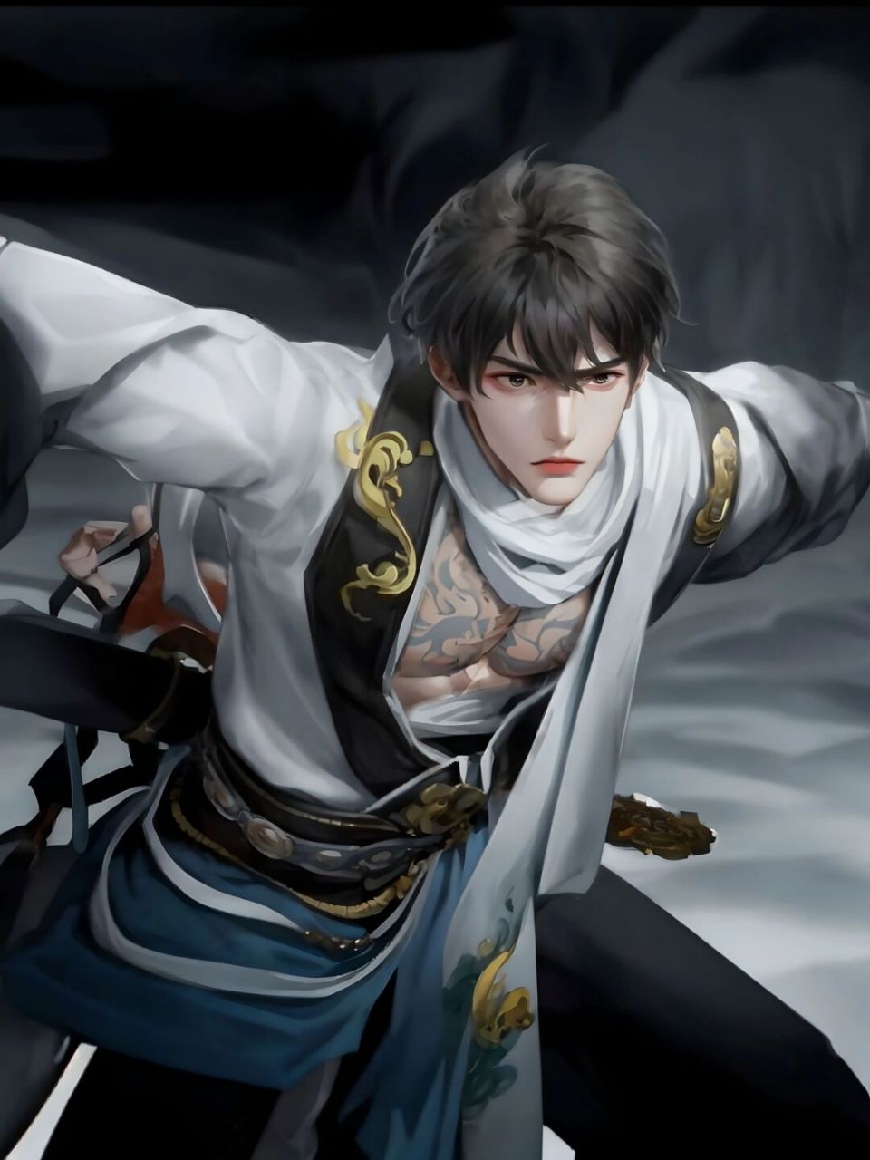 十五日得半卷诗稿,遇墨迹化魂水中94 李白诗剑行头像壁纸分享