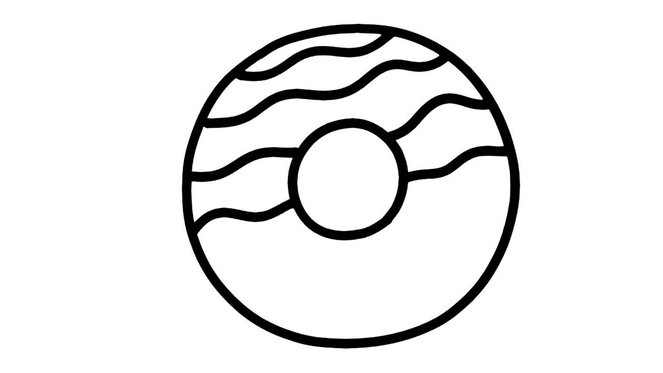 【简笔画素材分享10】6款可爱的卡通甜甜圈 分享6款漂亮又好吃的卡通