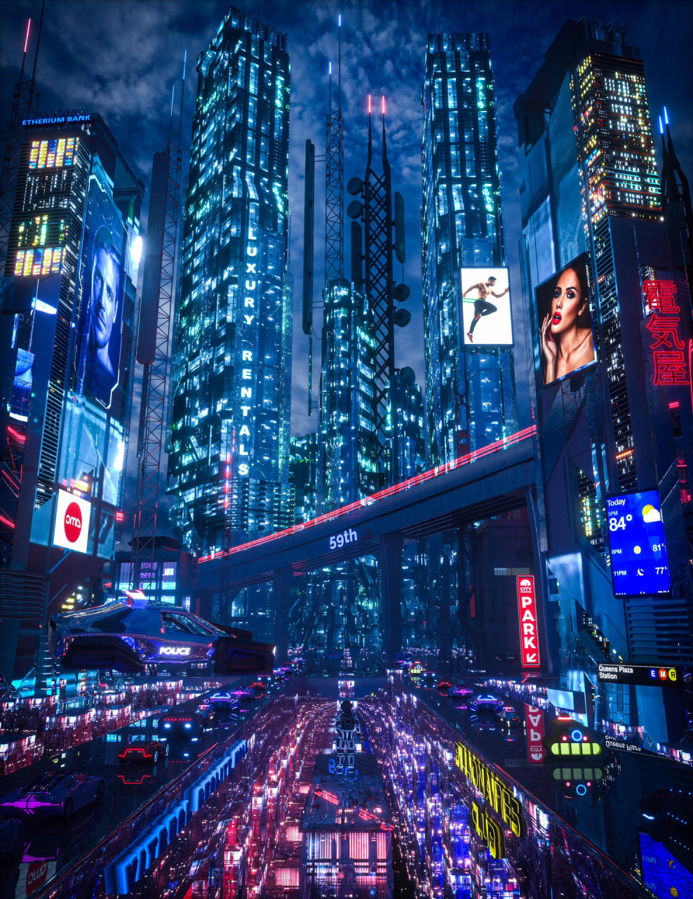 一起走进2100年未来科幻城市,科技感满满!