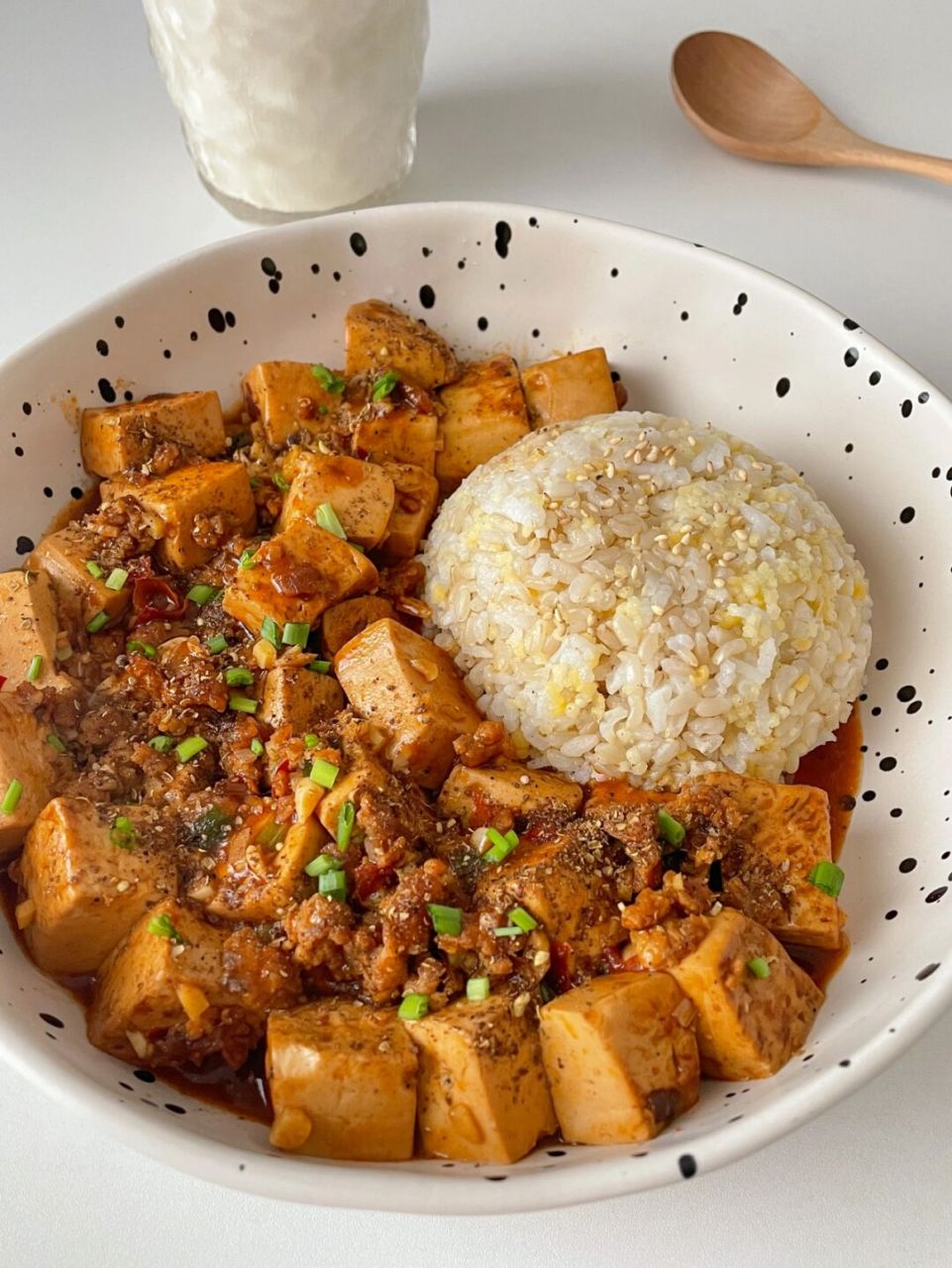 简单易学下饭神器 | 麻婆豆腐盖饭 又鲜又嫩,又麻又辣,超下饭!