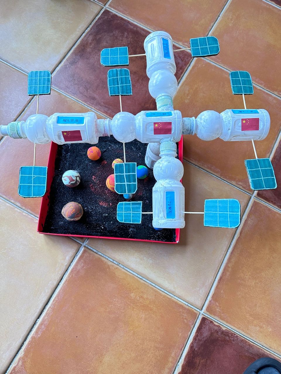 亲子手工,中国空间站,可以对接的空间站.