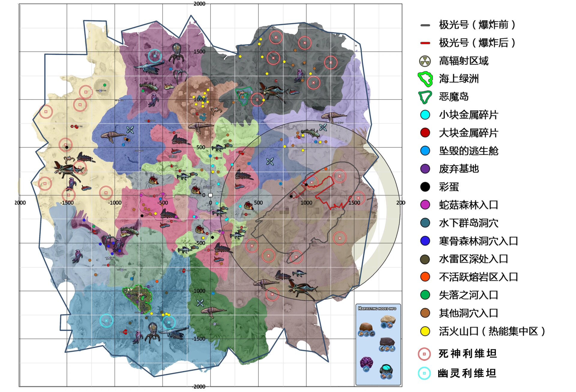 深海迷航怪物分布地图图片