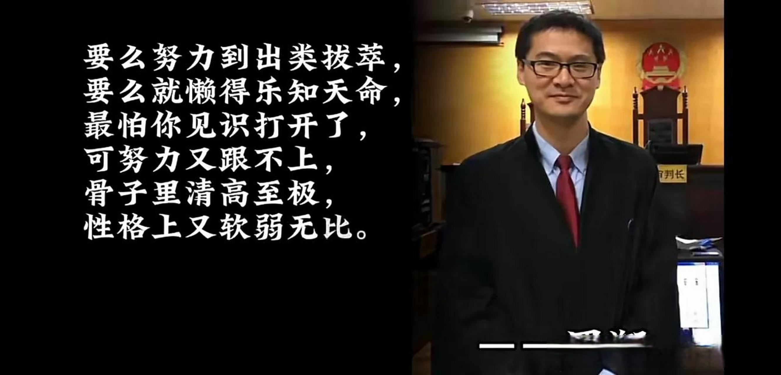 正是罗翔的这句话,让我重新审视自己: 要么努力到出类拔萃, 要么就