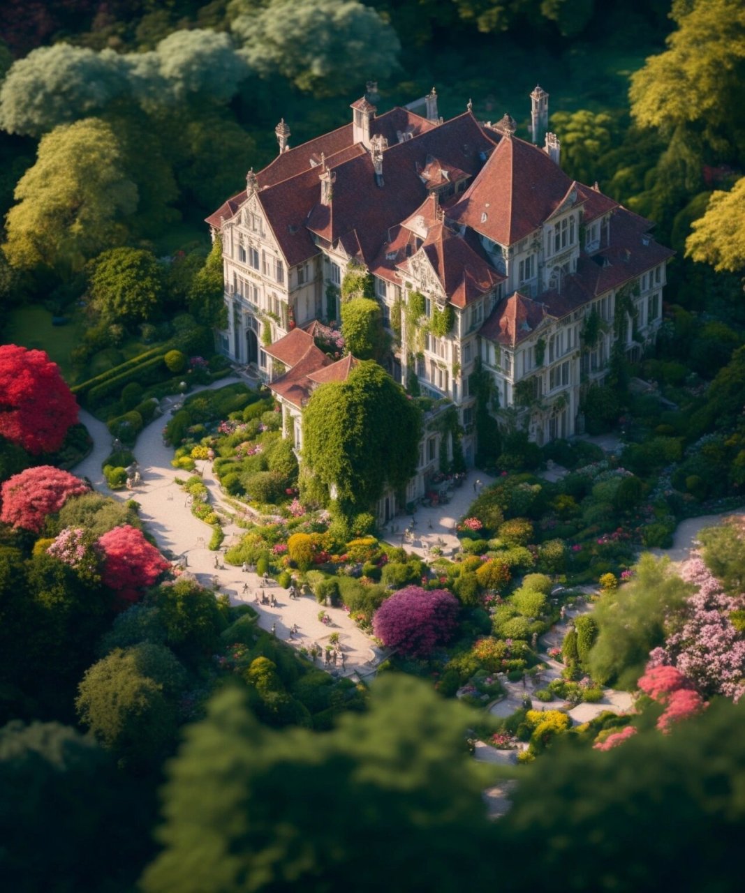 航拍花园别墅全景图 看看有没有你喜欢的!