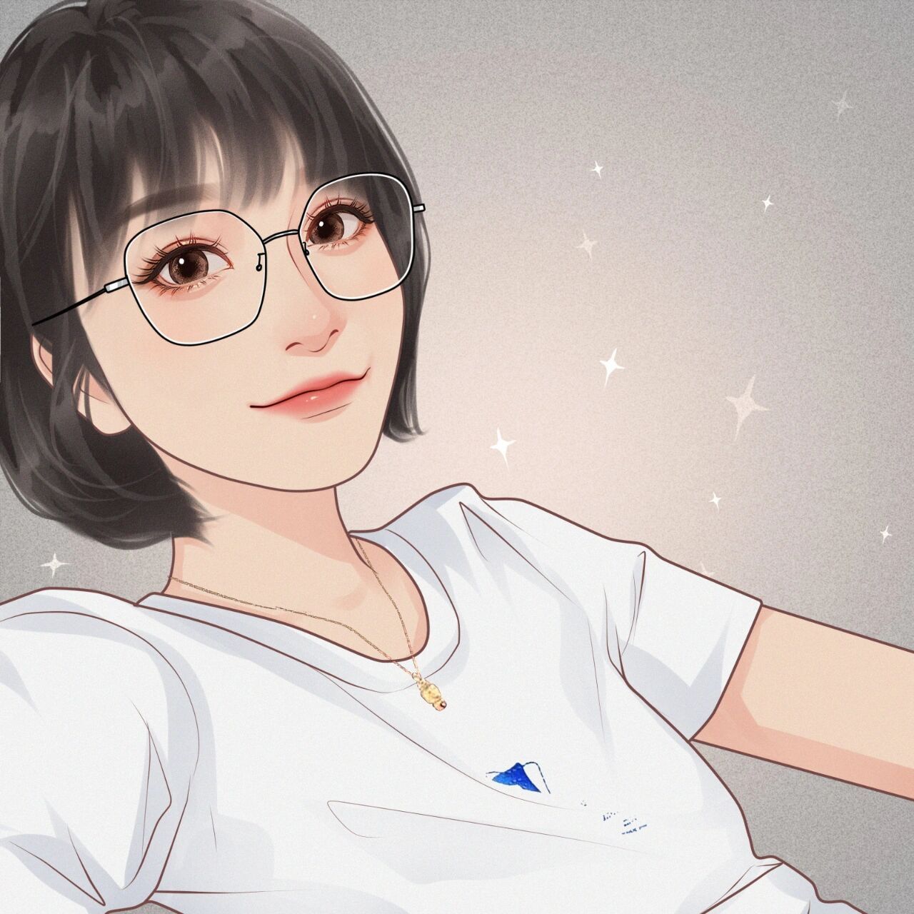 女生头像|微信头像|小众人物头像 t恤女孩头像|头像约稿|手绘画画