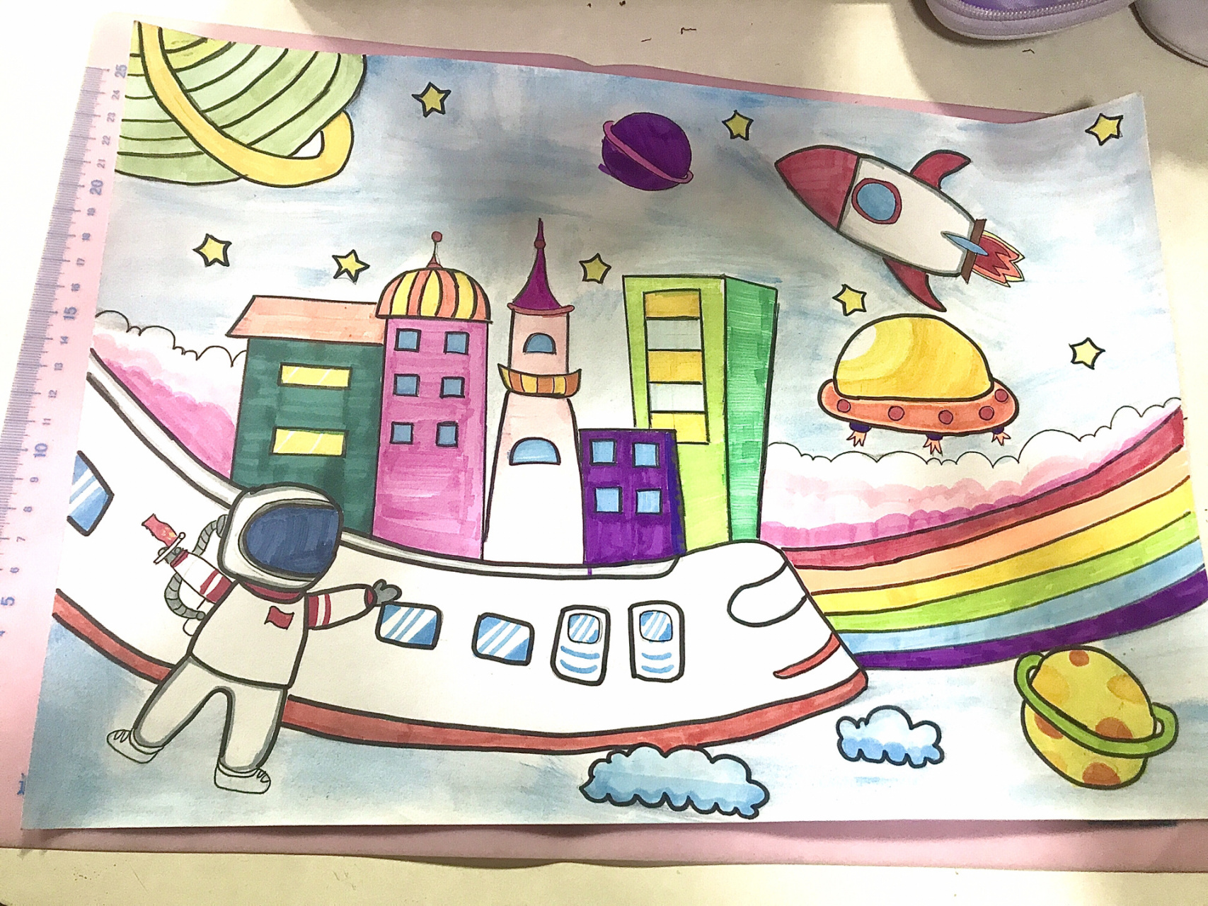 "科技与未来"主题绘画