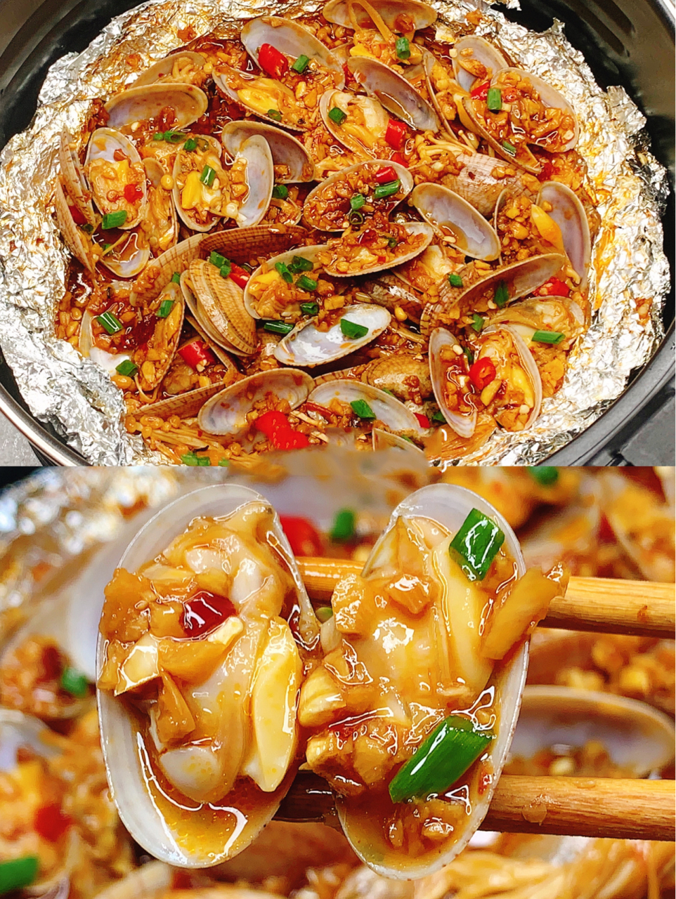 秒杀路边摊 万物皆可空气炸锅09锡纸花甲完全为懒人造福!