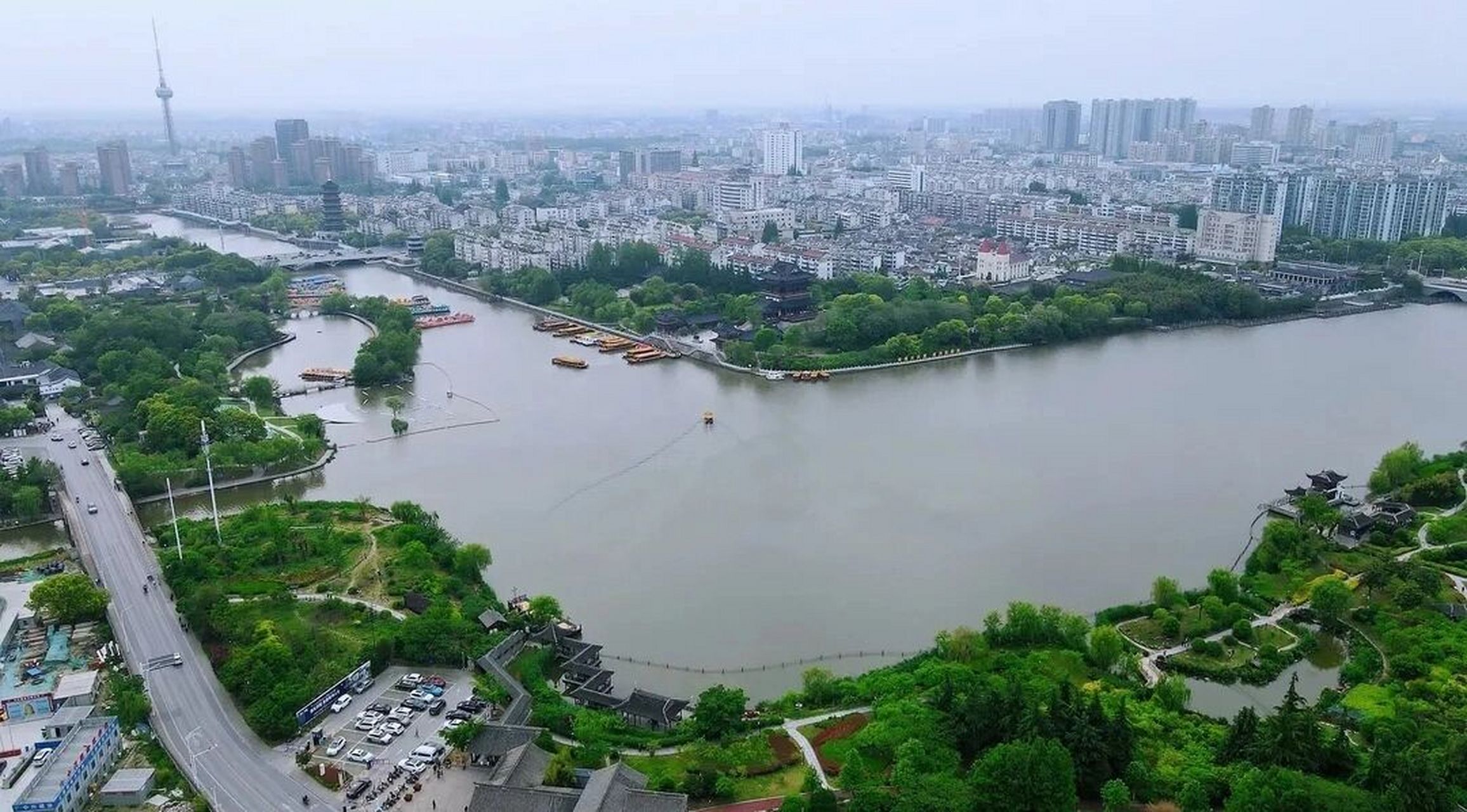 泰州凤城河风景区图片图片