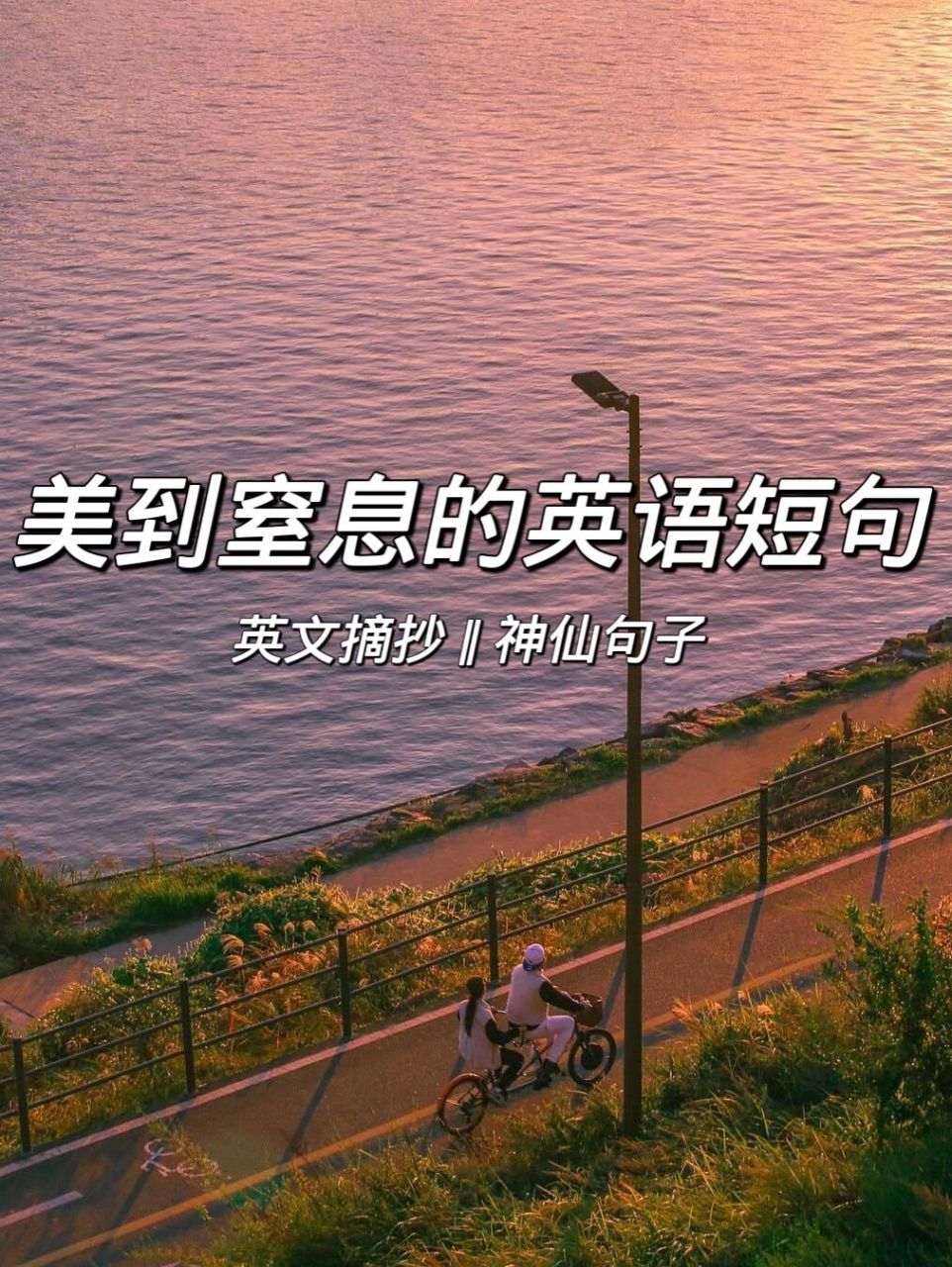 神仙英文句子摘抄92美到窒息的英语短句 今天分享一些神仙英文句子