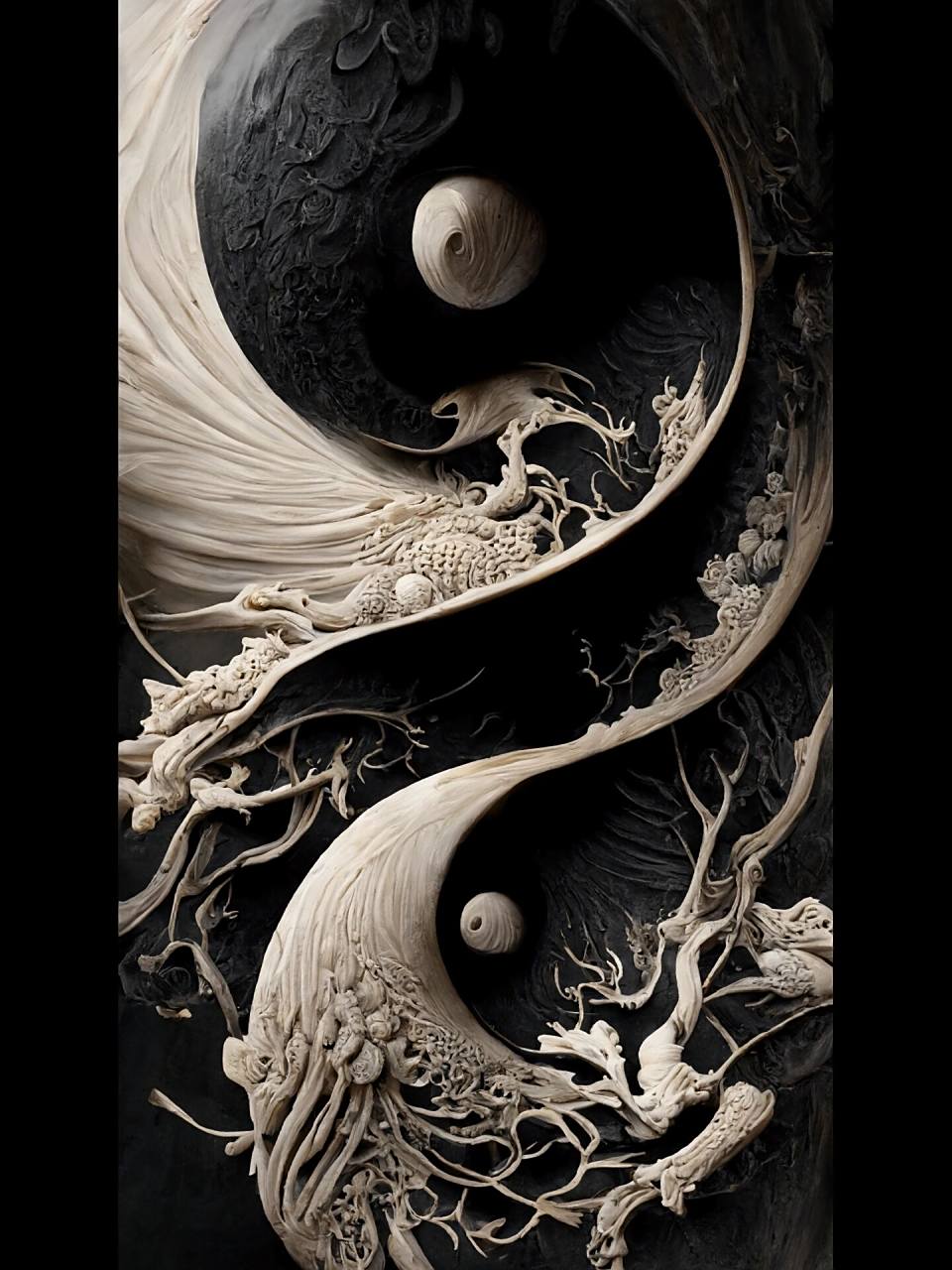 阴阳两极-太极八卦阵  ai绘画素材 新技能get√    ai绘画 经过一小段