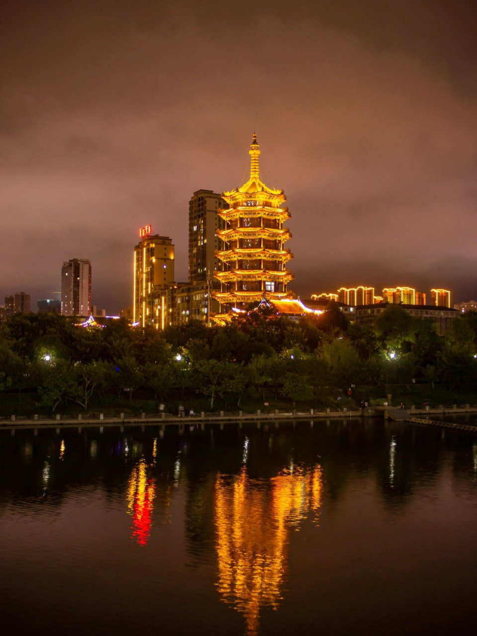 怀化夜景图片