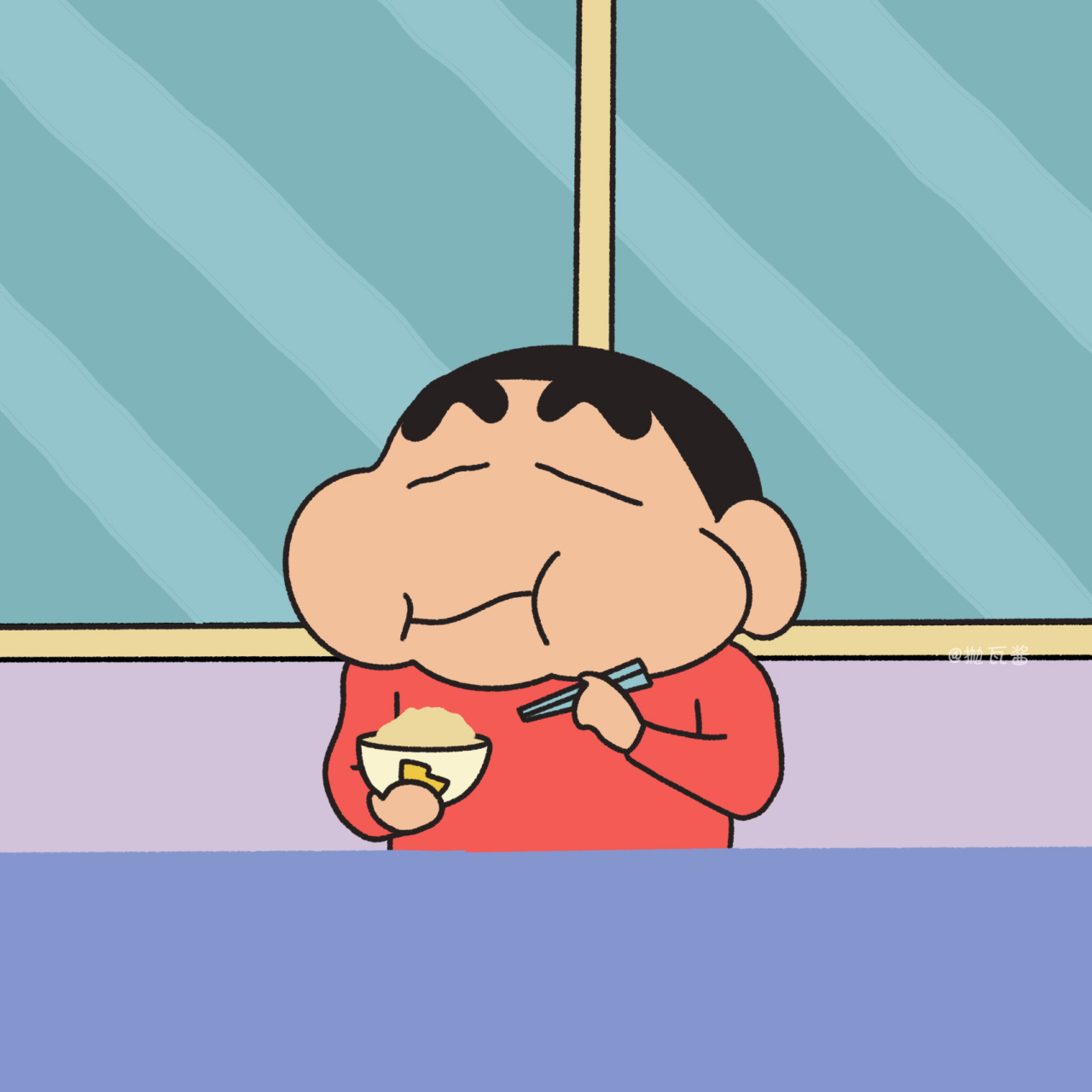 的干饭人 9178917891 手绘画师 	 蜡笔小新 卡通动漫头像