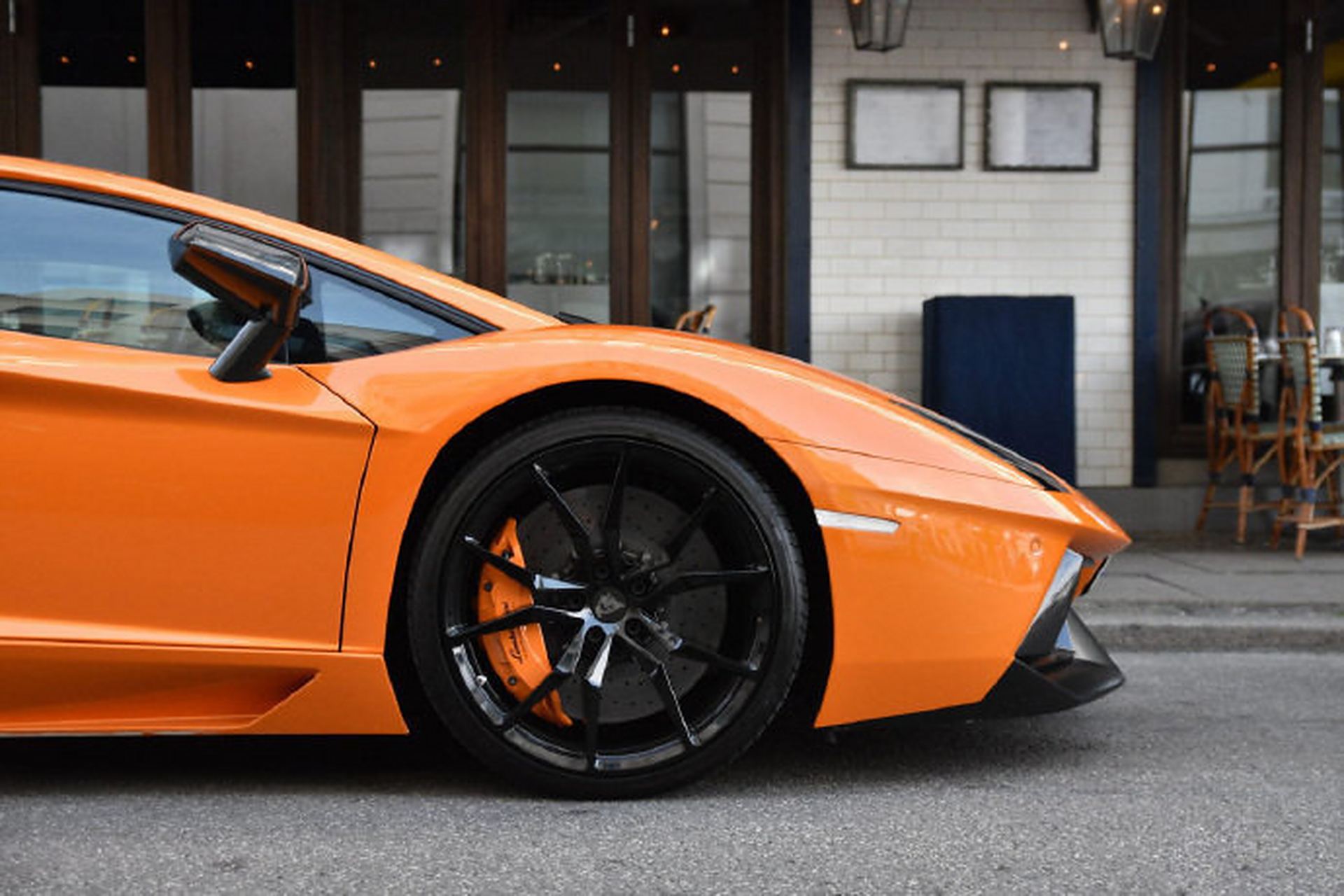 橙色兰博基尼aventador lp700-4,很漂亮!#全球汽车