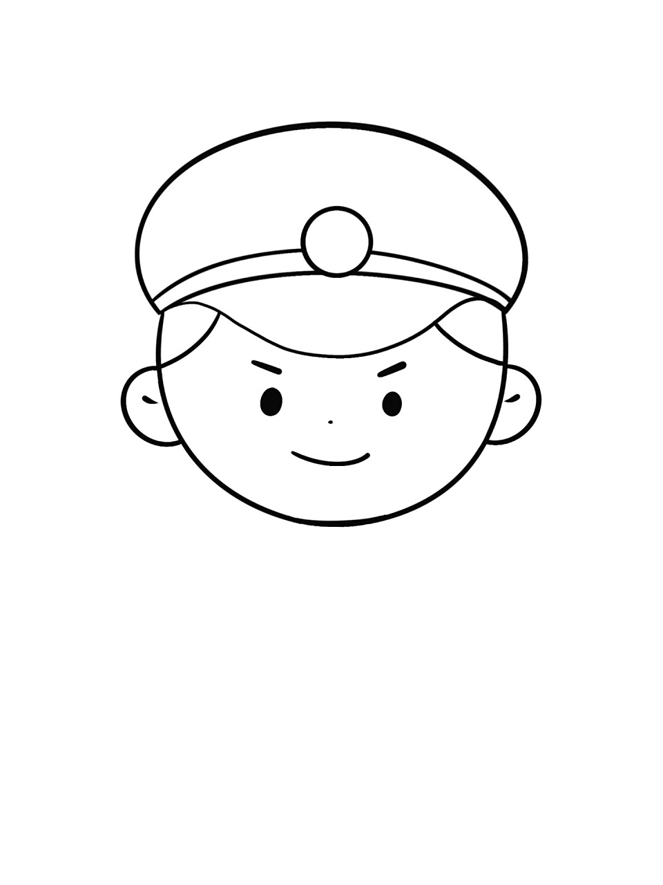 简笔画教程分享 警察叔叔