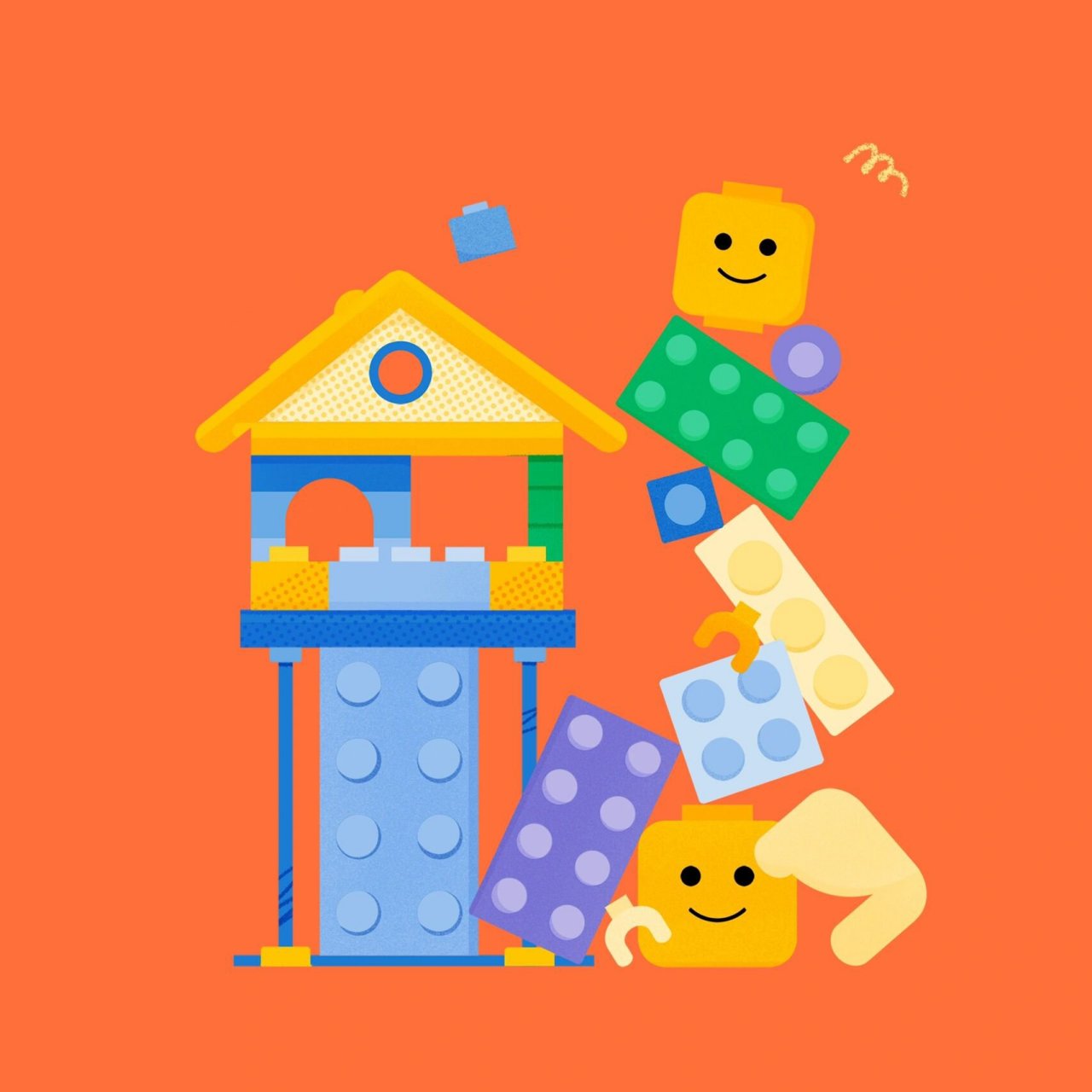 yiyi 插画|都是一些爱lego的可爱人儿06 98 乐高lego爱好者的大