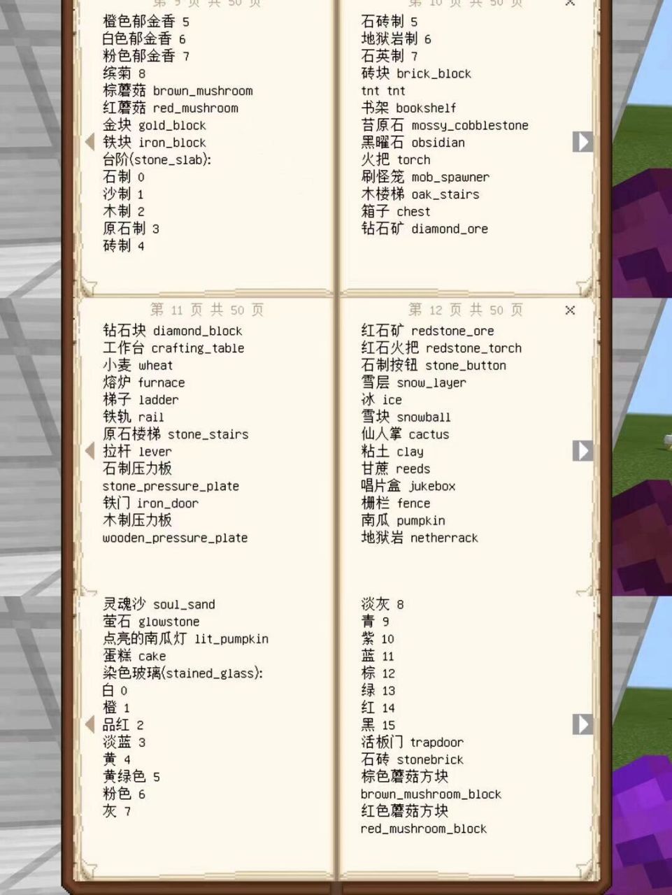 我的世界指令方块的名字(上) 我的世界有些没搞好的可以提醒一下