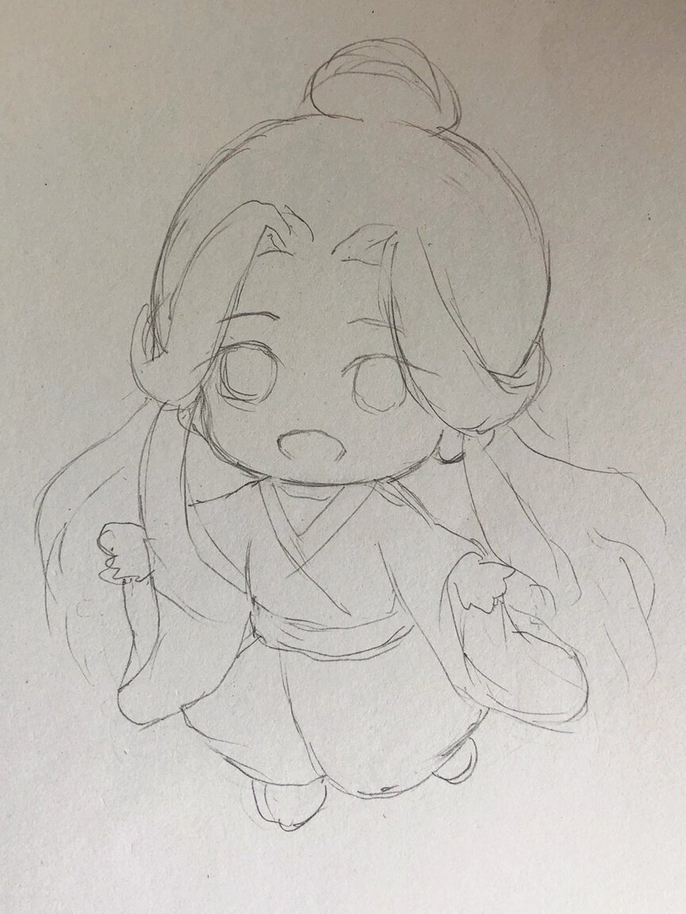 天官赐福 谢怜 附教程 q版怜怜,太可爱啦 	 才发现怜怜也是胖虎眼