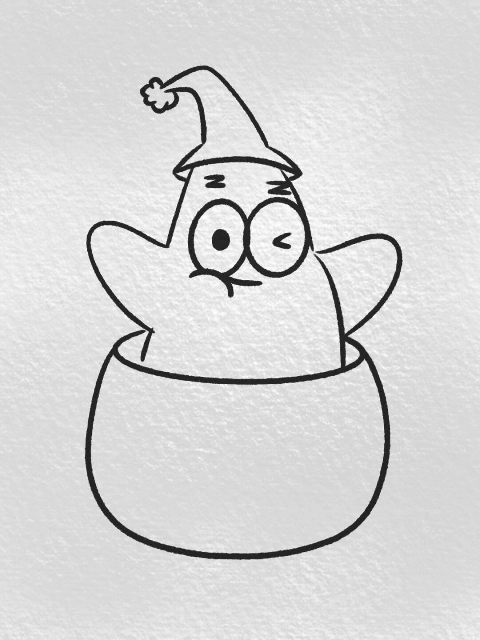 简笔画教程 | 派大星遇上万圣节了 #procreate绘画# #简笔画# #派大星