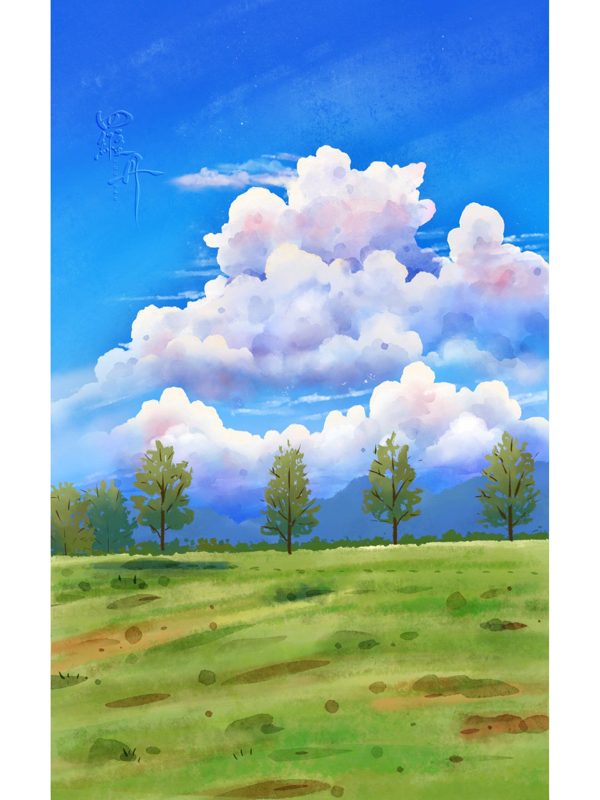 风景主题|蓝天白云(含步骤)